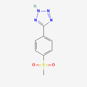 Chemical structure of 5-[4-(Methylsulfonyl)phenyl]-2H-tetrazole