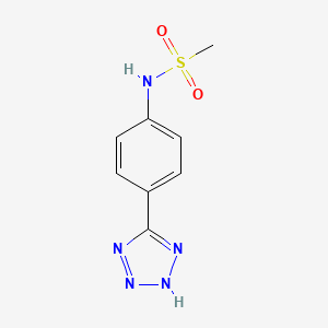 Chemical structure of 5-[4-(Methylsulfonamido)phenyl]-2H-tetrazole