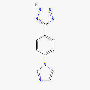 Chemical structure of 5-[4-(1-Imidazolyl)phenyl]-2H-tetrazole