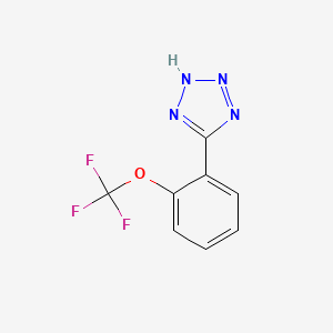 Chemical structure of 5-[2-(Trifluoromethoxy)phenyl]-2H-tetrazole
