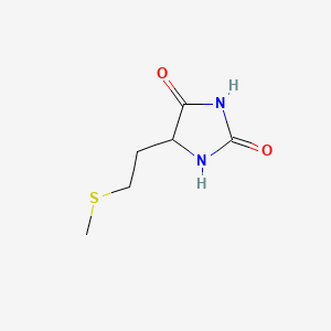 Chemical structure of 5-(2-Methylthioethyl)hydantoin