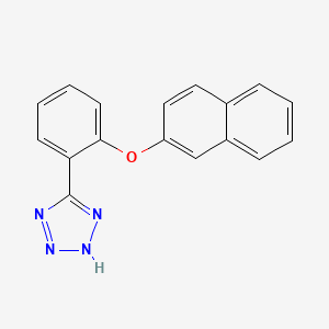 Chemical structure of 5-[2-(2-Naphthyloxy)phenyl]-2H-tetrazole