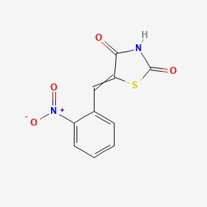 Chemical structure of 5-(2-Nitrobenzylidene)-1,3-thiazolidine-2,4-dione