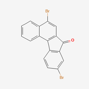 Chemical structure of 5,9-Dibromo-7H-benzo[c]fluoren-7-one