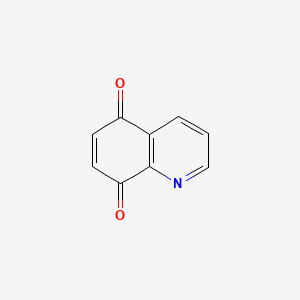 Chemical structure of 5,8-Quinolinequinone