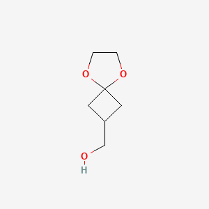 Chemical structure of 5,8-Dioxaspiro[3.4]octane-2-methanol