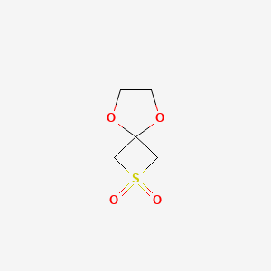 Chemical structure of 5,8-Dioxa-2-thiaspiro[3.4]octane 2,2-dioxide