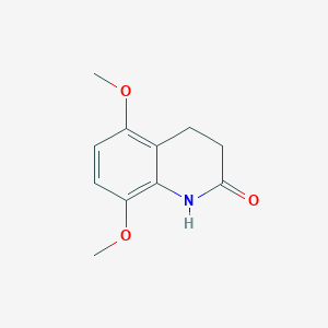 Chemical structure of 5,8-Dimethoxy-3,4-dihydroquinolin-2(1H)-one