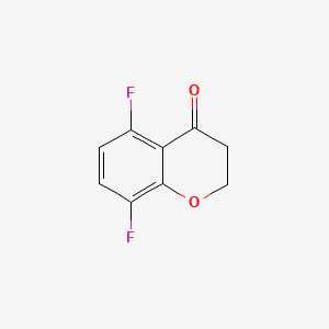 Chemical structure of 5,8-Difluorochroman-4-one