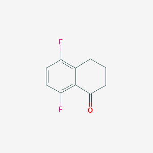 Chemical structure of 5,8-Difluoro-3,4-dihydro-1(2H)-naphthalenone