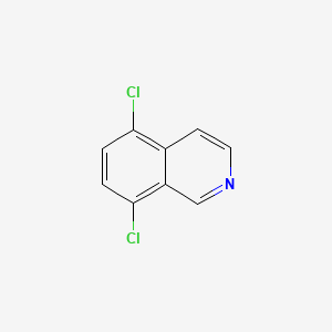 Chemical structure of 5,8-Dichloroisoquinoline