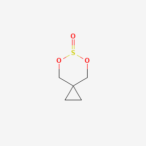 Chemical structure of 5,7-Dioxa-6-thiaspiro[2.5]octane 6-oxide