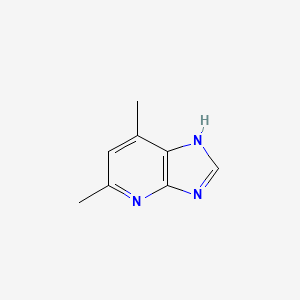 Chemical structure of 5,7-Dimethyl-1H-imidazo[4,5-b]pyridine