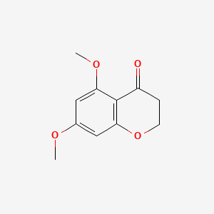 Chemical structure of 5,7-Dimethoxychroman-4-one