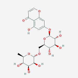Chemical structure of 5,7-Dihydroxychromone 7-rutinoside