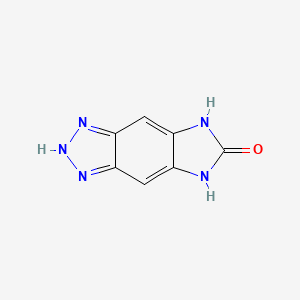 Chemical structure of 5,7-Dihydroimidazo[4',5':4,5]benzo[1,2-d][1,2,3]triazol-6(1H)-one