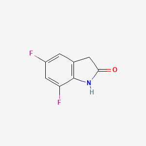 Chemical structure of 5,7-Difluoroindolin-2-one