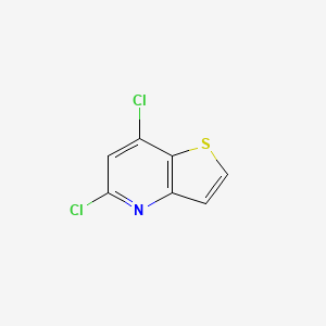 Chemical structure of 5,7-Dichlorothieno[3,2-b]pyridine