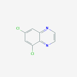 Chemical structure of 5,7-dichloroquinoxaline