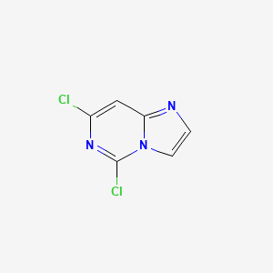 Chemical structure of 5,7-Dichloroimidazo[1,2-c]pyrimidine