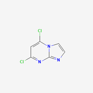 Chemical structure of 5,7-Dichloroimidazo[1,2-a]pyrimidine