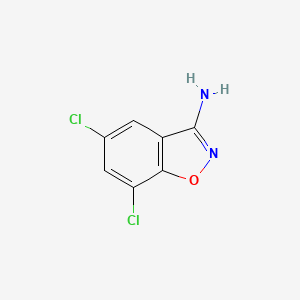 Chemical structure of 5,7-Dichlorobenzo[d]isoxazol-3-amine