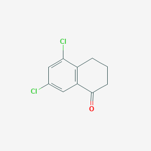 Chemical structure of 5,7-Dichloro-3,4-dihydronaphthalen-1(2H)-one