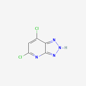 Chemical structure of 5,7-Dichloro-1H-[1,2,3]triazolo[4,5-b]pyridine