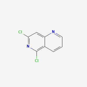 Chemical structure of 5,7-Dichloro-1,6-naphthyridine