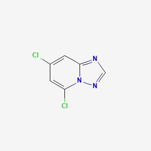 Chemical structure of 5,7-Dichloro-[1,2,4]triazolo[1,5-a]pyridine