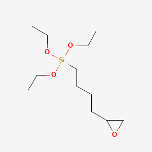 Chemical structure of 5,6-Epoxyhexyltriethoxysilane