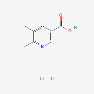 Chemical structure of 5,6-Dimethylnicotinic acid hydrochloride