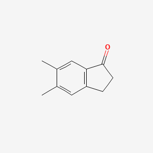 Chemical structure of 5,6-Dimethyl-1-indanone