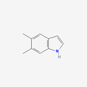Chemical structure of 5,6-Dimethyl-1H-indole