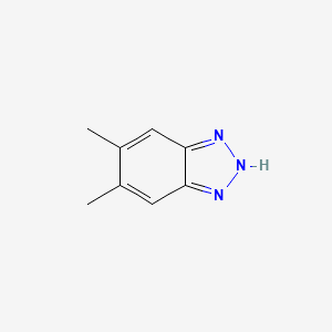 Chemical structure of 5,6-Dimethyl-1,2,3-benzotriazole Hydrate