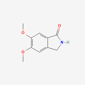 Chemical structure of 5,6-Dimethoxyisoindolin-1-one