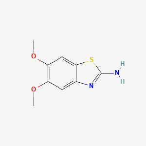 Chemical structure of 5,6-Dimethoxybenzo[d]thiazol-2-amine