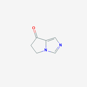 Chemical structure of 5,6-Dihydropyrrolo[1,2-c]imidazol-7-one