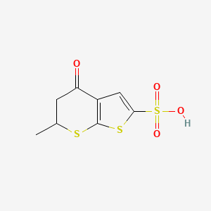 Chemical structure of 5,6-DIHYDRO-6-METHYL-4-OXO-4H-THIENO[2,3-B]THIOPYRAN-2-SULFONIC ACIS