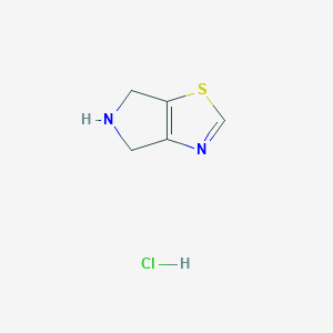 Chemical structure of 5,6-Dihydro-4H-pyrrolo[3,4-d]thiazole Hydrochloride