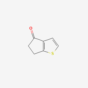 Chemical structure of 4H,5H,6H-cyclopenta[b]thiophen-4-one