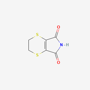 Chemical structure of 5,6-Dihydro-1,4-dithiin-2,3-dicarboximide
