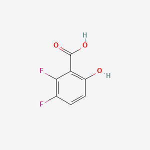 Chemical structure of 5,6-Difluorosalicylic Acid
