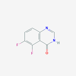 Chemical structure of 5,6-Difluoroquinazolin-4(3H)-one