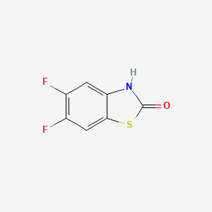 Chemical structure of 5,6-Difluoro-2(3H)-benzothiazolone