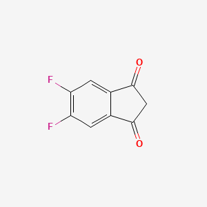 Chemical structure of 5,6-Difluoro-1H-indene-1,3(2H)-dione