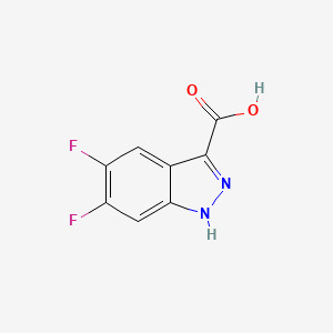 Chemical structure of 5,6-DIFLUORO-1H-INDAZOLE-3-CARBOXYLIC ACID