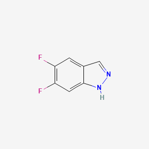 Chemical structure of 5,6-Difluoro-1H-indazole