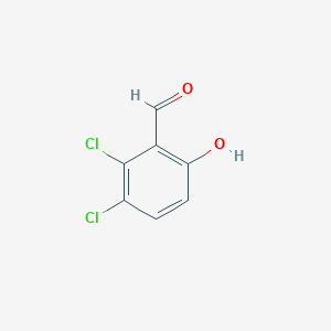 Chemical structure of 5,6-Dichlorosalicylaldehyde