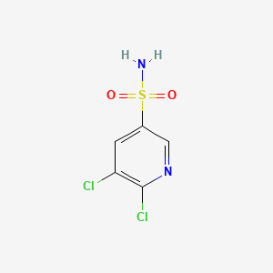 Chemical structure of 5,6-Dichloropyridine-3-sulfonamide